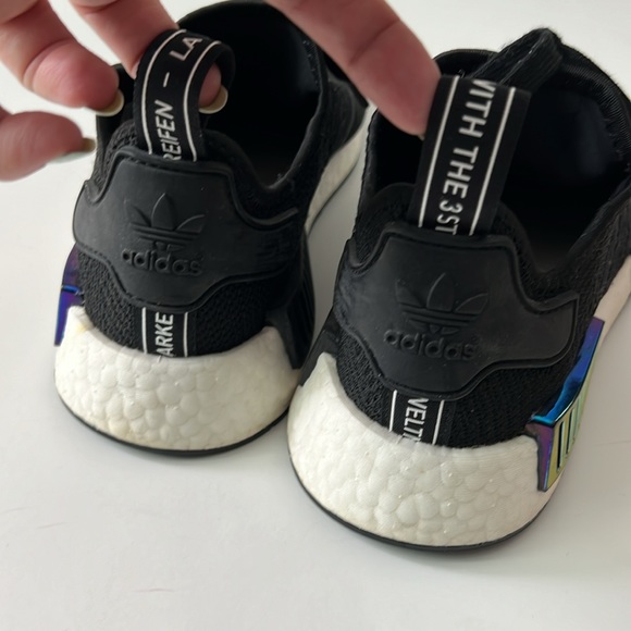 Adidas NMD_R1 Womens Running Shoes Core Black Metallic EE5172 Size 6.5 - Picture 5 of 8
